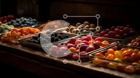 Intra Συλλεκτικό Ξύλινο Παζλ Plywood  4mm - Ποικιλία από Gummy Candies σε έντονα χρώματα Σε Ξύλινο Κουτί - Διαστάσεις: 10x10 cm – 25 κομμάτια