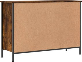 vidaXL Παπουτσοθήκη Καπνιστή Δρυς 100 x 35 x 70 εκ. από Επεξεργ. Ξύλο