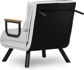 Πολυθρόνα-Κρεβάτι Λευκό SANDO SINGLE 78x67x78