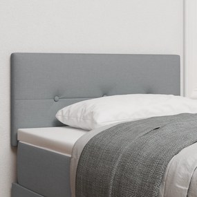 vidaXL Κεφαλάρι με Κουμπιά Φάρδους Ανοιχτό Γκρι 100 εκ Υφάσματος