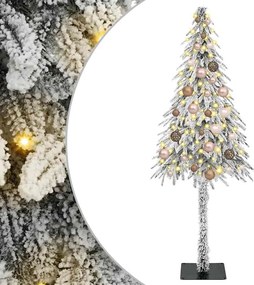 vidaXL Χριστουγεννιάτικο Δέντρο με 150 LED Λευκό 150 cm ΠΕ και Ατσάλι