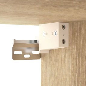vidaXL Έπιπλα Τηλεόρασης Επιτοίχια 2 τεμ. Sonoma Δρυς 100x34,5x40 εκ