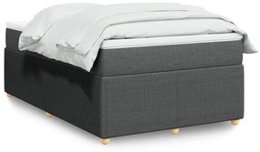 ΚΡΕΒΑΤΙ BOXSPRING ΜΕ ΣΤΡΩΜΑ ΣΚΟΥΡΟ ΓΚΡΙ 120X190 ΕΚ ΥΦΑΣΜΑΤΙΝΟ 3285554