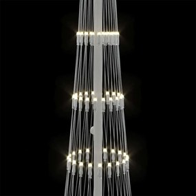 vidaXL LED Χριστουγεννιάτικο Δέντρο Θερμό λευκό 51 x 51 x 190 εκ
