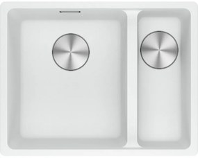 Franke Maris Bowl MRG 260/160-34-15 ΜΔ Polar White Υποκαθήμενος Γρανιτένιος Νεροχύτης 60cm