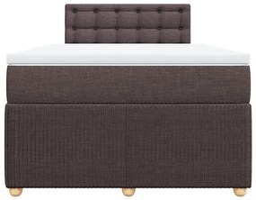 ΚΡΕΒΑΤΙ BOXSPRING ΜΕ ΣΤΡΩΜΑ ΣΚΟΥΡΟ ΚΑΦΕ 120X200 ΕΚ. ΥΦΑΣΜΑΤΙΝΟ 3287440