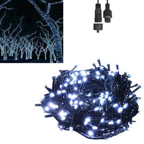 Λάμπάκια 100Led Ψυχρό Λευκό Φως Σταθερά Xmas fest 93-2573