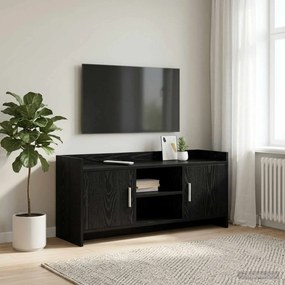 VidaXL Ντουλάπι TV 102 x 33 x 47 εκ Μαύρη Δρυς Επεξεργασμένο Ξύλο
