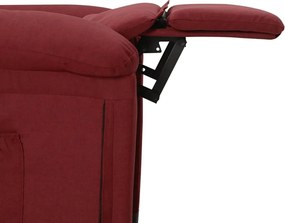 vidaXL Πολυθρόνα Ανακλινόμενη Ηλεκτρική Μπορντό Υφασμάτινη