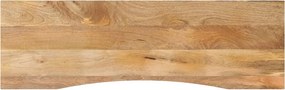 vidaXL Επιφάνεια Γραφείου Καμπύλη 160x50x2,5 εκ Μασίφ Ακατ. Μάνγκο