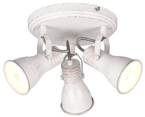 Steam Τριπλό Σποτ με Ντουί E14 σε Λευκό Χρώμα Trio Lighting 813430327