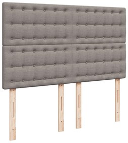 ΚΡΕΒΑΤΙ BOXSPRING ΜΕ ΣΤΡΩΜΑ TAUPE 160X200 ΕΚ. ΥΦΑΣΜΑΤΙΝΟ 3290557