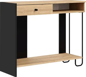 Κονσόλα Sirius Megapap χρώμα sapphire oak - silky black 100x35x79εκ.