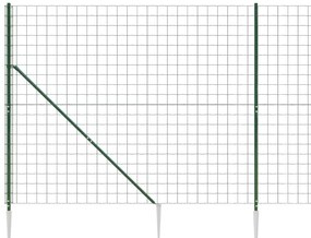 vidaXL Συρματόπλεγμα Περίφραξης Πράσινο 1,8 x 10 μ. με Καρφωτές Βάσεις