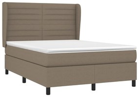 ΚΡΕΒΑΤΙ BOXSPRING ΜΕ ΣΤΡΩΜΑ TAUPE 140X200 ΕΚ. ΥΦΑΣΜΑΤΙΝΟ 3128049