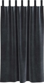 vidaXL Κουρτίνες 2 τμχ. Σκούρο Γκρι 140 x 175 cm Βελούδο