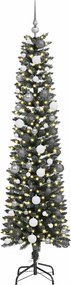vidaXL Τεχνητό Χριστουγεννιάτικο Δέντρο με 300 LED Πράσινο 210 cm