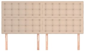 vidaXL Κεφαλάρι Καπουτσίνο 180x5x118/128 εκ. από Συνθετικό Δέρμα