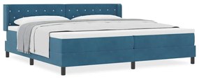 vidaXL Κρεβάτι με Ελατήρια και Στρώμα Μαύρο 100x200 εκ. Βελούδο