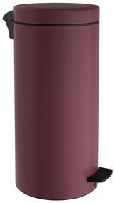 Κάδος Απορριμμάτων Soft Close 2553-153 Φ25x55cm 25lt Matt Bordeaux Pam&Co Stainless Steel