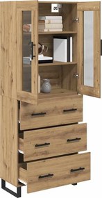 vidaXL Highboard 2 pcs Artisan Oak 69,5 x 34 x 180 εκ.