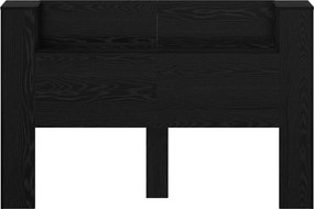 vidaXL Κεφαλάρι Ντουλάπι με LED Μαύρη Δρυς 160 x 16,5 x 103,5 cm