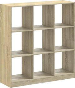 vidaXL Βιβλιοθήκη Sonoma Δρυς 102x32x108 εκ. από Επεξεργασμένο Ξύλο