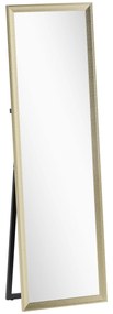 Ολόσωμος καθρέφτης, ευέλικτη τοποθέτηση, 160 x 50 cm, χρυσός τόνος