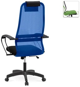 Καρέκλα γραφείου Prince Megapap με ύφασμα Mesh σε χρώμα μπλε - μαύρο 66,5x70x123/133εκ.