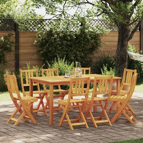 vidaXL Καρέκλα Κήπου 8 pcs Καφέ 36 x 46 x 86 εκ. Μασίφ ξύλο ακακίας
