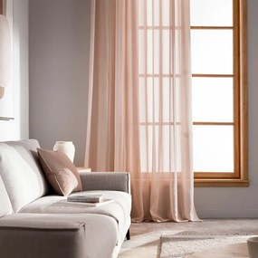 Κουρτίνα 505 47 Με Σιρίτι Shell Beige Gofis Home 140X280 Πολυέστερ