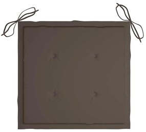 vidaXL Καρέκλες Εξωτ. Χώρου Πτυσ. 4 τεμ Μασίφ Ξύλο Ακακίας &amp; Μαξιλάρια