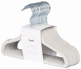 3Sprouts κρεμάστρες Αντιολισθητικές Grey (σετ 15τμχ)