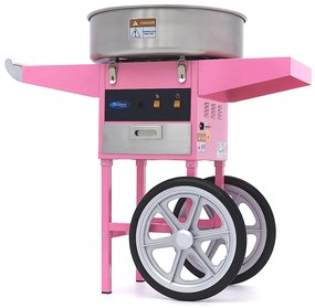 Candy Floss Machine – Ø 52cm – Pink – with Cart