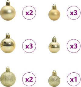 vidaXL Τεχνητό Χριστουγεννιάτικο Δέντρο με Άξονα με βάση Λευκό 150 cm