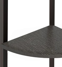 vidaXL Ραφιέρα Γωνιακή 4 Επίπεδων Μαύρη 45,5 x 31,5 x 150 εκ.