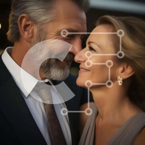 Intra Συλλεκτικό Ξύλινο Παζλ Plywood 4mm - Ρομαντική αγκαλιά ενός ηλικιωμένου ζευγαριού Σε Ξύλινο Κουτί - Διαστάσεις Puzzle: 10x10 cm – 25 κομμάτια