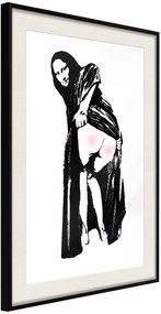 Αφίσα - Moona Lisa - 30x45 - Μαύρο - Με πασπαρτού