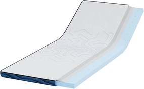 vidaXL Στρώμα επικάλυψης 70 x 200 cm Πάχος Ζακάρ ύφασμα Λευκό