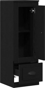 vidaXL Highboard Μαύρη Οξυά 36 x 35.5 x 103.5 εκ. Επεξεργασμένο ξύλο