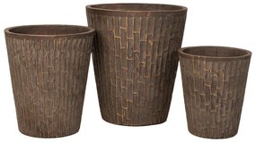 Κασπώ Πήλινο (Σετ 3Τμχ) 85165 Brown Πηλός