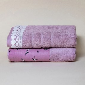 Πετσέτες Προσώπου (Σετ 2τμχ) White Fabric Karya Multi 600gsm