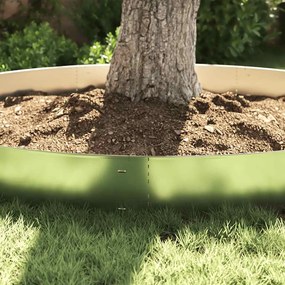 vidaXL Περιθώρια κήπου 15 τμχ. 100 x 20 cm Γαλβανισμένος Χάλυβας Ασημί