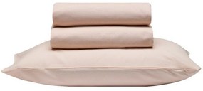 Σεντόνι Essential 18 Με Λάστιχο Powder Pink Kentia Υπέρδιπλo 160x235cm 100% Πενιέ Βαμβάκι