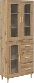 vidaXL Highboard Artisan Oak 69,5 x 34 x 180 εκ. Επεξεργασμένο ξύλο