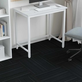 vidaXL Πλακάκι Χαλιού Ριγέ Σκούρο Γκρι 50 x 50 cm 4 pcs