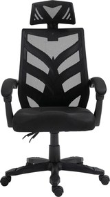 BF2980 Πολυθρόνα Γραφείου Διευθυντή, Mesh Μαύρο   1τμχ