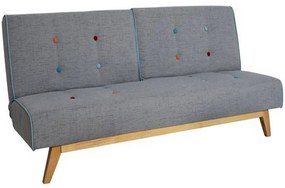 Καναπές Κρεβάτι Τριθέσιος City HM3012 Γκρι Ξύλο,Ύφασμα
