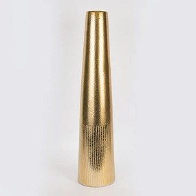 Βάζο Κεραμικό 752-20293 18.5x18.5x81.5cm Gold Estheti Home κεραμικο