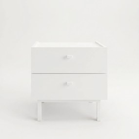 Κομοδίνο Λευκό FLOPOR 47.9x36.8x47